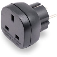 Approuvé UK à EU/DE/FR/FR/IT/ES Adaptateur Enfichable, Appareil électronique 3 Broches UK/HK/UAE à Adaptateur Femelle EU 2 Broches avec Obturateur de