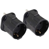 Adaptateur Prise Anglaise, 2X Prise Anglaise Adaptateur Francais, Dubai, Irlande, Angleterre, Convertisseur de EU vers UK, Europe ver UK Adapter, 3