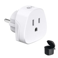 Adaptateur de Prise de Type F pour Voyage, Adaptateur de Prise US vers UE, convertisseur de Puissance de Type E/F et la Russie, certifié CE et RoHS