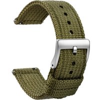 Montre Bracelet Nylon 22mm - Bracelet De Montre À Dégagement Rapide Noir Doux