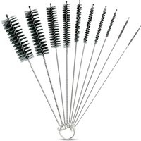 Lot de 10 brosses de nettoyage pratiques pour les machines à café au lait et les bouteilles de lait