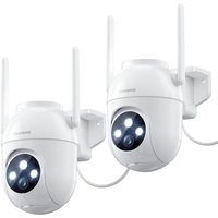2Pack 5Mp Camera Surveillance Wifi Extérieure