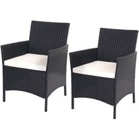 3-2-1-1 Salon De Jardin En Polyrotin Salon Halden Canapé Anthracite Coussin Crème 04_0005725