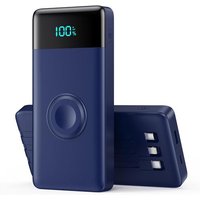 Batterie Externe 10800mah Avec 3 Câbles Intégrés & Chargeur Pour Apple Watch, 6-In-1 Power Bank Pd 25w+Qc4.0 Charge Rapide Chargeur Externe Usb C,
