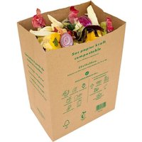 20 Sacs Papier Kraft Compostables 10L Pour Déchets Organiques Maison, Fond Plat Renforcé Autoportant