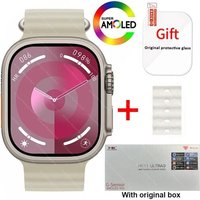 Nouveau Hk11 Ultra 3 Smartwatch 2025 49mm Amoled 4g Rom Ai Chat Robot Bluetooth Réseau Appel Horloge Nfc Boussole Montre Intelligente Hommes Femmes