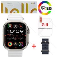 Smartwatch 2025 Hello Montre 4 Plus Ultra 2 49mm 4g Rom Nfc Gpt Gps Boussole Horloge Bluetooth Appel Montre Intelligente Hommes 3 Plus