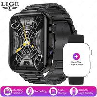 Lige 2025 Nouveau 512 Mo Caméra Smartwatch 1.91 "Hd Faire Réponse Appel Prendre Vidéo Enregistrement Sonore Musique Sport Étanche Montre Intelligente