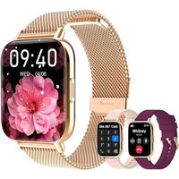 Montre Connectée Femme Homme Avec Appel Bluetooth, 1,85"" Hd Smartwatch Avec Podometre, Spo2, Cardiofréquencemètre, Moniteur De Sommeil, 100+