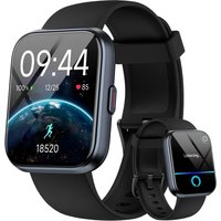 Montre Connectée Homme Femme, 1.8"" Hd Smartwatch Avec Appel Bluetooth, Alexa Intégrée, 112+ Sportifs Montre Sport Avec