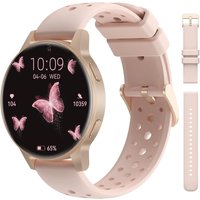 Montre Connectée Femme, 1.27"" Hd Smartwatch Fonction Téléphone Bluetooth 24h Fréquence Cardiaque/Sommeil, 120+ Sports, Ip68 Podomètre Android Ios
