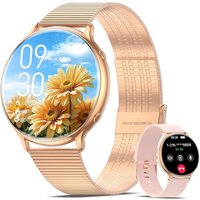 Montre Connectée Femme Avec Appel - Smartwatch Femme Avec 1.32 Pouces Amoled Montre Intelligente Avec Moniteur De Sommeil,Fréquence Cardiaque,100+