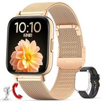 Montre Connectée Femme Homme Avec Appel/Numérotation Bluetooth 5.0 Tracker D'activité Avec Podomètre Fréquence Cardiaque Bracelet Intelligent