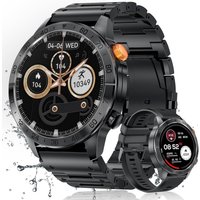 Montre Connectée Homme Avec Appel Bluetooth, 1.43¿ Amoled Display, 100+ Sports Fashion Watch, Ip68 Waterproof/Pedometer