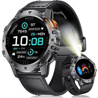 Ef8 Montre Connectée Hommes - 1,43'' Amoled, Led Intégrée, Appel Bluetooth, 120+ Modes Sportifs, Moniteur De Fréquence Cardiaque/Sommeil Smartwatch