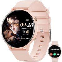 Montre Connectée Homme Femme 1.39"" Smartwatch Avec Appel Bluetooth, Podometre, Moniteur Sommeil, Avec 140+ Sportifs, Smartwatch Féminine Montre