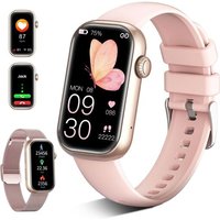 Montre Podometre Femme, 1.47"" Hd Montre Connectée Femme Avec Moniteur D'activité Fréquence Cardiaque/Suivi Sommeil/Spo2, 24 Modes Sportifs,