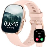 Montre Connectée Homme Femme Avec Appels Bluetooth, Smartwatch Moniteur De Sommeil/Tension Arterielle/Podometre/Cardiofrequencemetre/Gps De