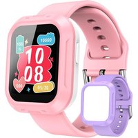 Montre Connectée Enfants, Ip68 Étanche Smartwatch Pour Filles Avec 20 Sport, Podomètre, Moniteur de Fréquence Cardiaque Sommeil, Formation