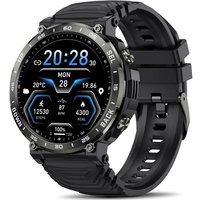 Montre Connectée Homme Étanche, Montre Sport 110+ Modes De Sport, Podometre, 24/7 Cardiofrequencemetre/Spo2/Sommeil, Mot De Passe, Appel Bluetooth,