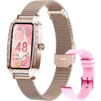Montre Connectée Femme 2022 Bluetooth 5.0 Smartwatch Sport Ip68 Avec Lecteur De Musique Fonction Féminine Podomètre Fréquence Cardiaque Bracelet