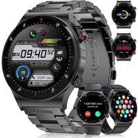 Montre Connectée Pour Homme Avec Fonction Téléphone, Amoled 1,43"", 120 Modes Sportifs, Étanche Ip68, Batterie 400 Mah, Design Business Tendance Avec