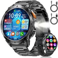 Montre Connectée Homme Avec Appels Bluetooth Et Écran Hd Amoled 1.62"", Étanche Ip68 Et Batterie 730Mah Smartwatch Avec 110+ Modes Sportifs/Sommeil