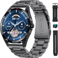 Montre Connectée Homme Avec Appels Bluetooth, 1,32'' Hd Écran Smartwatch Avec 400mah Batterie, 100+ Modes Sportifs Fréquence Cardiaque Spo2 Sommeil