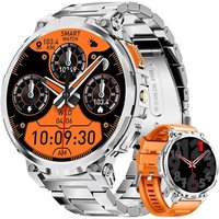 Montre Connectée Homme Avec 1,85'' Hd Grand Écran/Led Lampe/730mah Batterie,Smartwatch Avec 120+ Modes Sportifs,24/7 Moniteur De Fréquence Cardiaque