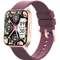 Montre Connectée Femme Smartwatch Sport Podometre Cardiofrequencemetre Oxymetre Pour Android Ios Sms Appel Notification Etanche Ip68 Chronometre Pour