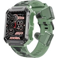 Montre Connectée Homme Femme Avec Ecouteur, Mp3 4gb Ram 1000+ Chansons, Appel Bluetooth, Écran Hd 1,96 Pour Tracker D'activité, Moniteur De Sommeil