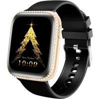Montre Connectée Femme, 1,75"" Amoled Smartwatch Etanche Ip68 Pour Android Ios Avec 130+ Sport Podometre Cardiofrequencemetre Oxymetre Notification