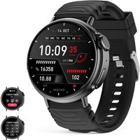Montre Connectée Homme Femme Avec Appel Assistant Vocal,1,52'' Rond Écran Hd De Sport Smartwatch Ultra Avec 120+ Modes