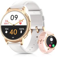 Montre Connectée Femme Avec Appels/Notification, 1,52"" Hd Ip68 Smartwatch, 110+ Modes Sportifs, Fréquence Cardiaque/Spo2/Sommeil Moniteur, Suivi