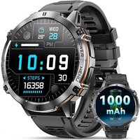 Montre Connectée Homme Bt13 Batterie 1000Mah Écran Amoled 1,73 Pouces Chat Gpt Smartwatch Ip68 Étanche 100 Modes Sportifs Montre Fréquence Cardiaque