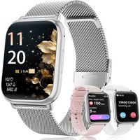 Montre Connectée Femme, 1.83"" Smartwatch Avec Appel Bluetooth, 113+ Sportifs, Podometre, Cycle Menstruel, Moniteur Sommeil, Montre Femme Connectée,