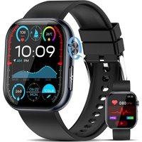 Montre Connectée Ecg/¿¿¿¿É¿¿¿/Hrv/Acide Urique/Lipides/Imc 24h, 1.95"" Amoled Smartwatch Santé Avec Appels Bluetooth, Fréquence Cardiaque,