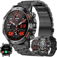 Montre Connectée Homme Avec Appel Bluetooth, 1,39"" Amoled Smartwatch Avec 123 Modes Sportifs 5atm Étanche, Tracker D'activité, Sommeil, Fréquence