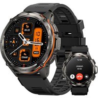 Tank T3 Ultra Montre Connectée Homme Gps- 480mah Batterie De Grande Capacité 50m Étanche, Boussole Altimètre Appel 1.43"" Amoled Toujour Activé,