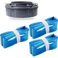 Lot De 3-8M/26Ft Recharge Poubelle Grande Capacité Respectueux De L'Environnement Compatibles Avec Tommee Tippee Twist&Click De Recharges