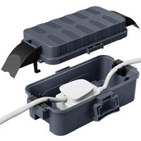 Boîtier de câble étanche IP55 avec couvercles amovibles,boîtier électrique résistant aux intempéries pour rallonges,prises de jardin,minuterie