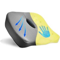 G1 Coussin De Siège En Mousse À Mémoire De Forme Ergonomique Ventilé Pour Coccyx-Pour Chaise De Bureau,Siège De Voiture,Fauteuil Roulant.