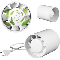 Ventilateur d'extraction de fumée-100 mm-34 dB-130 m³/h-Ventilateur d'extraction de fumée en ligne pour salle de