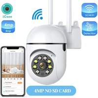 4MP extérieur Wifi caméra 2K HD sécurité PTZ IP caméra AI Auto détecter suivi bébé intérieur nuit caméra couleur Surveillance ICSee