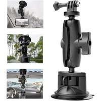 Support À Ventouse Réglable Pour Téléphone Et Caméra D'action,Fixation Avec Bras Magique Sur Pare-Brise De Voiture Pour Gopro Akaso Xilecam Sjcam