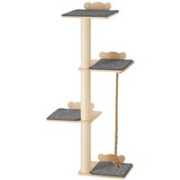 Arbre À Chat Mural À 4 Niveaux-Duoku- Avec 4 Plateformes De Saut- Étagère Flottante- Peut Supporter Jusqu'à 18 Kg