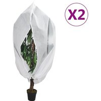 vidaXL Housses de protection pour plantes avec fermeture éclair 2 pcs