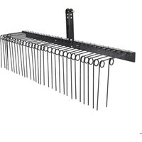 Râteau de Paysage Remorquable 72"-Duoku-32 Dents en Acier-Déchaumeur pour Tracteur-Entretien de la Pelouse pour Feuilles