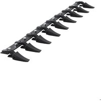 Barre à Dents de Godet-Duoku-Barre Robuste à 9 Dents-182,9 cm-Conception Boulonnée-Idéales Pour Nettoyer Les Membres Tombés