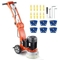 Electric Concrete Floor Grinder-Duoku-250 mm-3.0HP-2200W-430RPM-680 x 400 x 660 mm-Dotée de Modes Humides et Secs